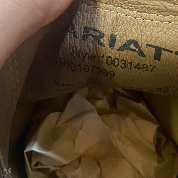 Ariat Brown Western Ankle Boots - Picture 10 of 14